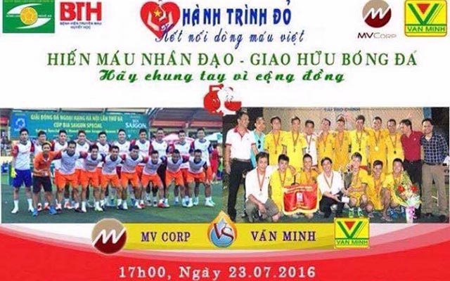 MV Corp đá giao hữu từ thiện với Văn Minh