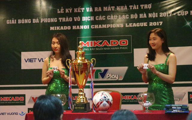 Công bố lịch thi đấu giải bóng đá Mikado Hà Nội Champions League 2017