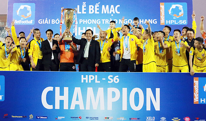 Bầu Việt "Quảng Ninh" được công kênh sau chức vô địch HPL-S6