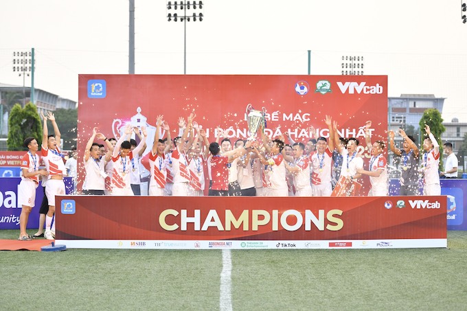 Bế mạc giải hạng Nhất 2023: Thiên Khôi FC lên ngôi vô địch